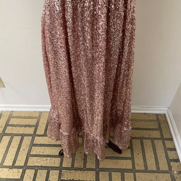 NWT Hill House Ellie Nap Rose Gold Sequin Dress Collector's Edition - Picture 3 of 9